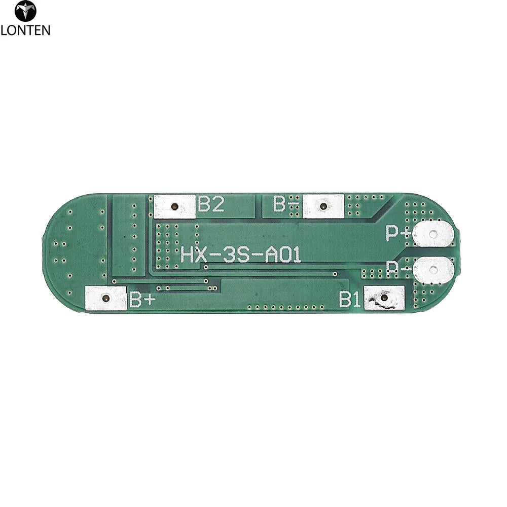 Custom 3S 18650 4A 11.1V BMS Li-ion Battery Protection Board 2 layer FR4 electronics printed circuit board manufacturer Manufacturer