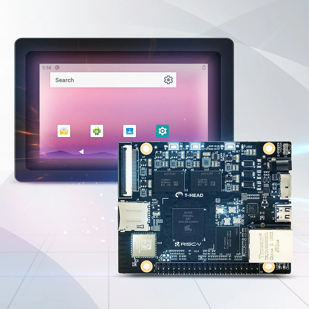 Custom T-head RVB-ICE Development Board,Dual-core XuanTie C910 RISC-V 64GC ,1.2GHz, Support Android/Debian System Manufacturer