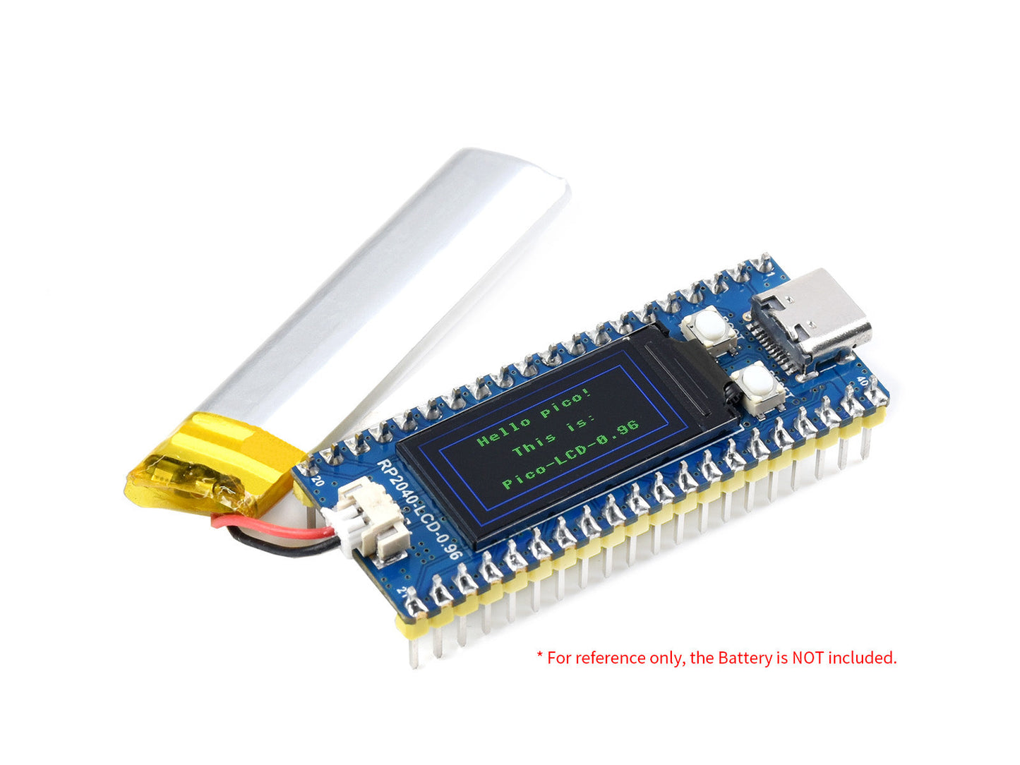 RP2040-LCD-0.96 A Low-Cost High-Performance Pico-Like MCU Board Based On Raspberry Pi Microcontroller RP2040 with LCD Custom PCB customize