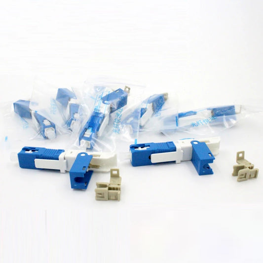 Custom 100PCS KPYSC250P-CE FTTH SC UPC Optical fibe quick connector SC PC FTTH Fiber Optic Fast Connector SC Connector Manufacturer