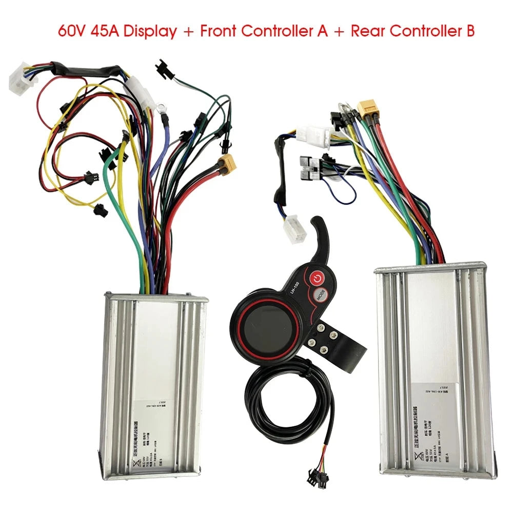 Custom 60V 45A Controller Display Accelerator for FLJ 13inch Dual Motors 3200W 6000W Electric Scooter Meter Instrumentation Manufacturer