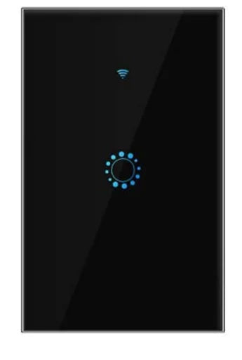 Custom custom new Smart Wifi Wall Touch Switch 1/2/3 Gang Glass Panel  light Switch Black/white Manufacturer