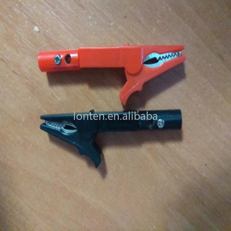 Custom 1 pair 55mm Battery Test Clip HV Alligator Clip + 1 pair 4mm Banana Plug Test cable Probes Insulate Clamp Manufacturer