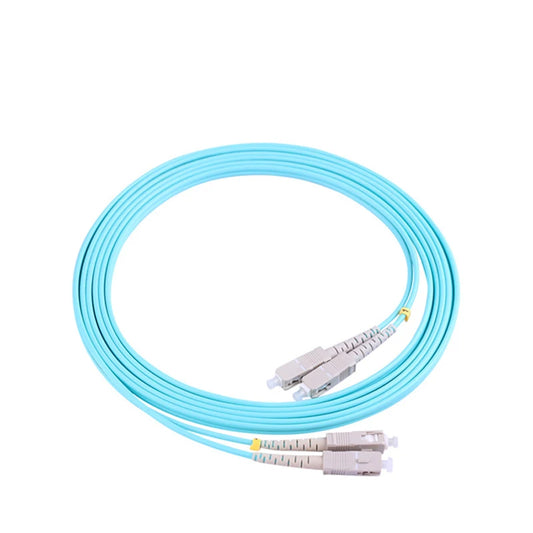 Custom 5PCS/bag 3M SC UPC OM3 Duplex multi-mode fiber optic patch cord cable SC 3M 2.0mm 3.0mm FTTH fiber optic jumper Manufacturer