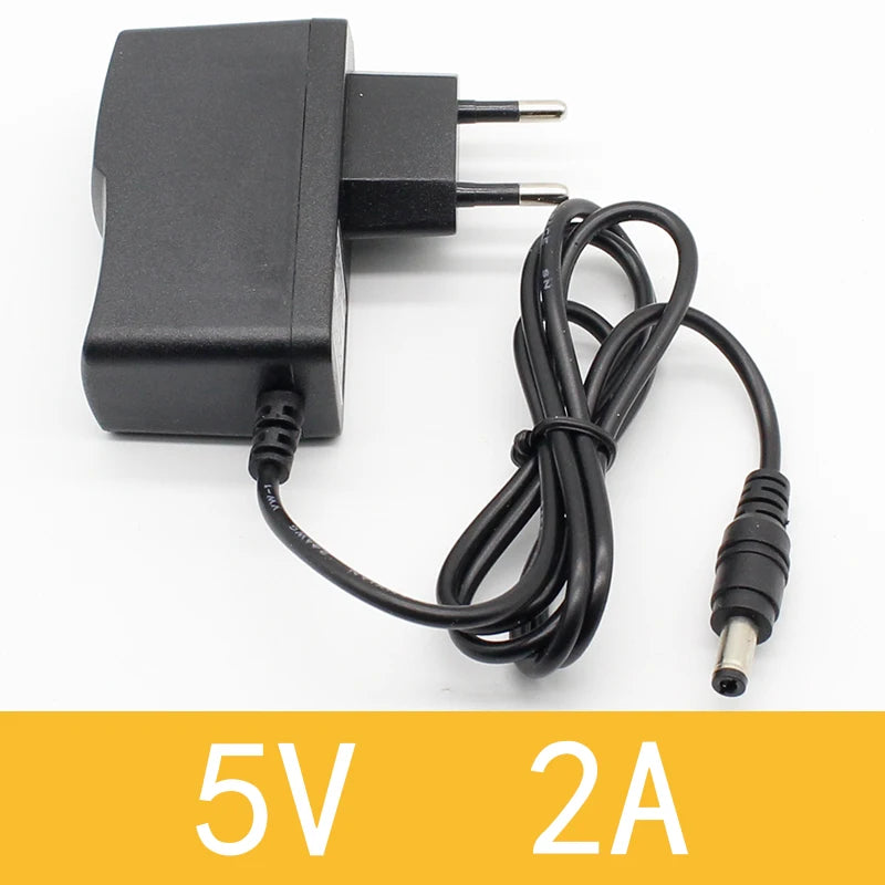 Custom 1PCS 5V2A New AC 100V-240V Converter Adapter DC 5V 2A 2000mA Power Supply EU Plug DC 5.5mm x 2.1mm Manufacturer