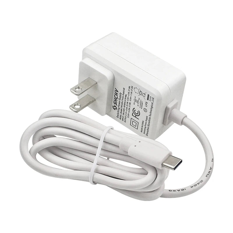 Raspberry Pi 5 5.1V 5A PD 27W USB-C GaN Plug-in Power Supply with EU/US/UK Plugs for Raspberry Pi 5/4B
