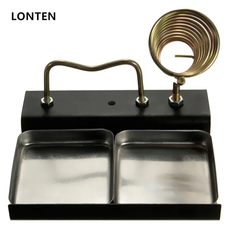 Custom Lonten Double Metal Base Soldering Iron Gun Holder Stand Mount Support Station + Sponge Manufacturer