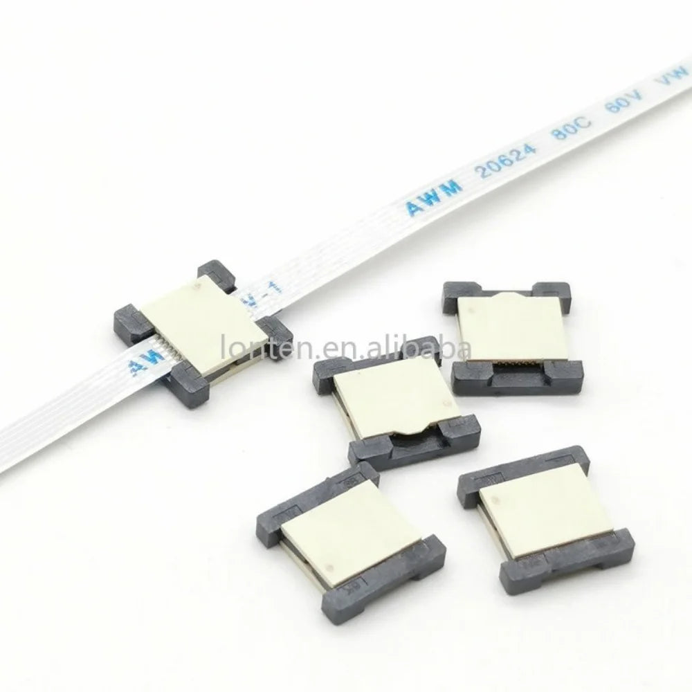 Custom  FPC FFC Flexible Flat Cable Extension Board 0.5 mm Pitch AWM 20624 20706 20861 105C 60V VW-1 24 30 40 50 60PIN Connector Manufacturer