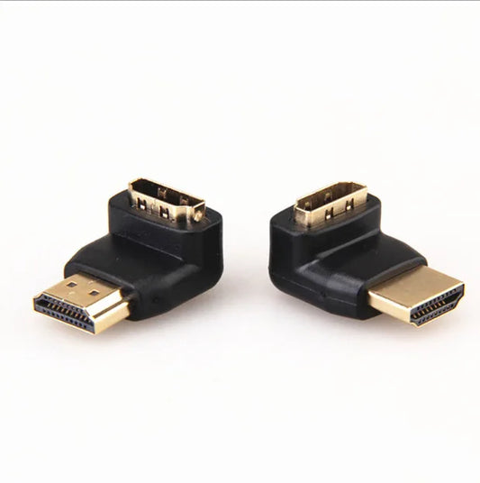 Custom HD adapter 90 degree 270 degree right Angle side bend male to female elbow conversion TV turning head Manufacturer