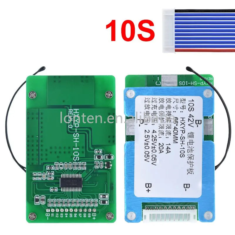 Custom 10S 42V 15S BMS Polymer Cell 18650 Lithium Battery Protection Board With Balance Built-in Temperature Control Manufacturer