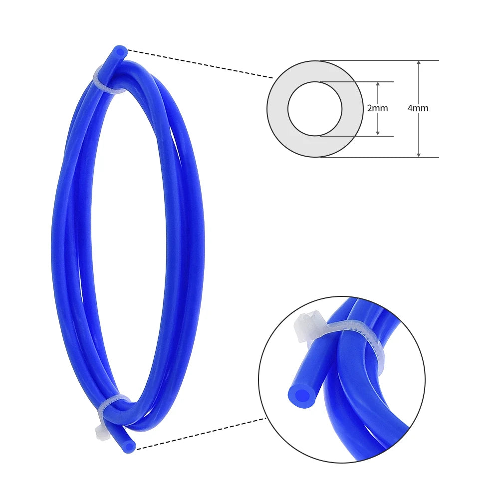 Custom 3D Printer Parts 1m/2m Ptfe Tube + Consumable Cutting Clip + 1pcs Quick Fitting + Pc4 01 Kit For 1.75mm Filament Manufacturer