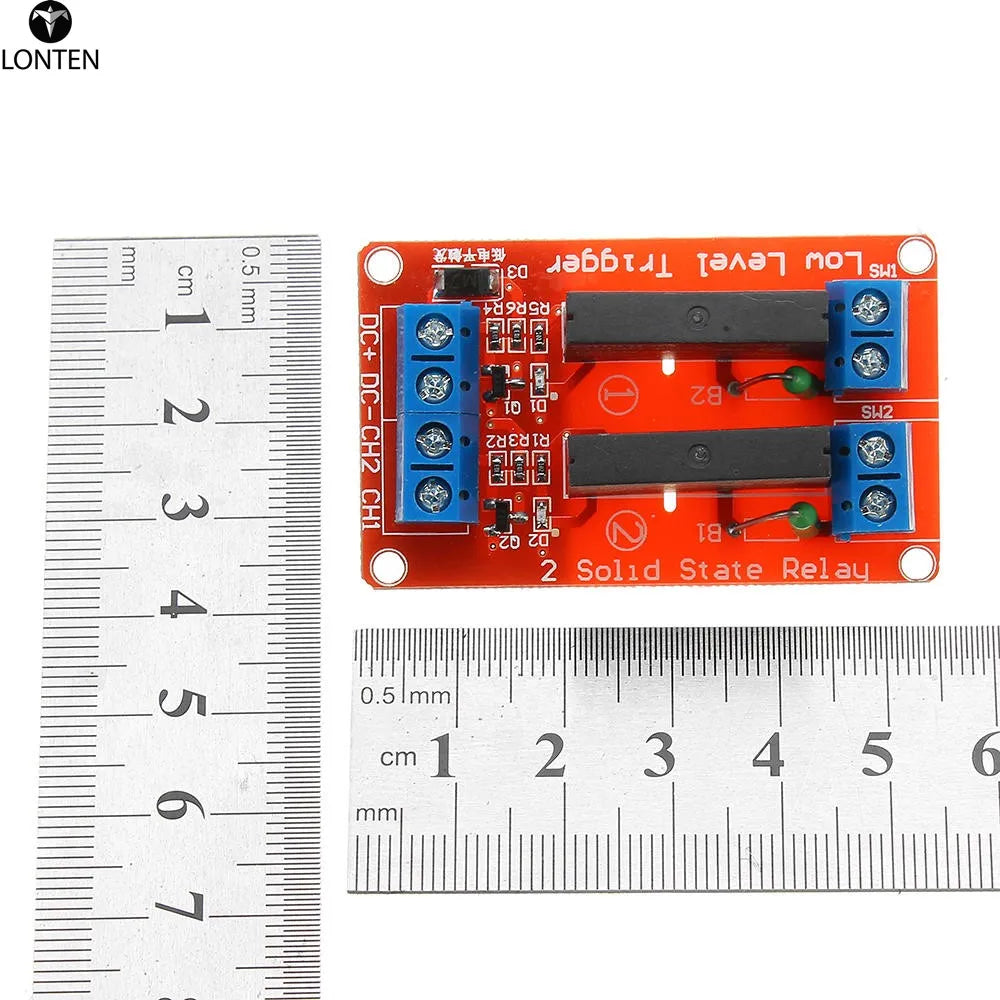 Custom China Shenzhen OEM PCB printed circuit board electronic assembly 5v 2ch Two way Solid State Relay Module Manufacturer