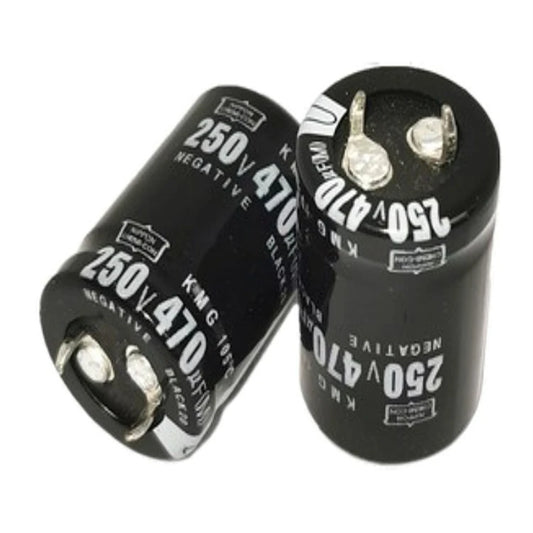 Custom high quality 250V470UF 22*30 22*40MM aluminum electrolytic capacitors 250V470UF 22x30/35/40 25x25/30/35/40MM Manufacturer