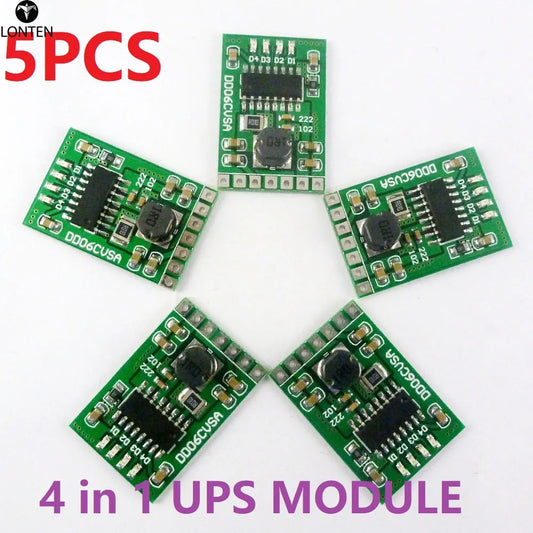 Custom 5x 06CVSA 4 in 1 2.1A 4.2V Charge Discharger DC-DC Boost Converter 3.7V to 5V Mobile Power Diy Power Supply Module Manufacturer