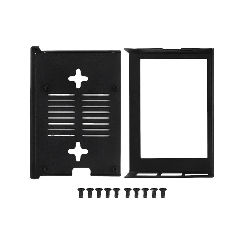 Raspberry Pi 5 Metal Case 3.5Inch Touch Screen Protective Shell Support Install Cooling Fan Heat Sink for Raspberry Pi 5