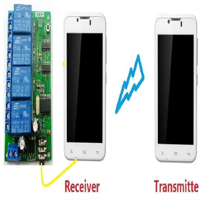 Custom OEM AD22B04 DC 12V 4ch MT8870 DTMF Tone Signal Decoder Phone Voice Remote Control Relay Switch Module Manufacturer