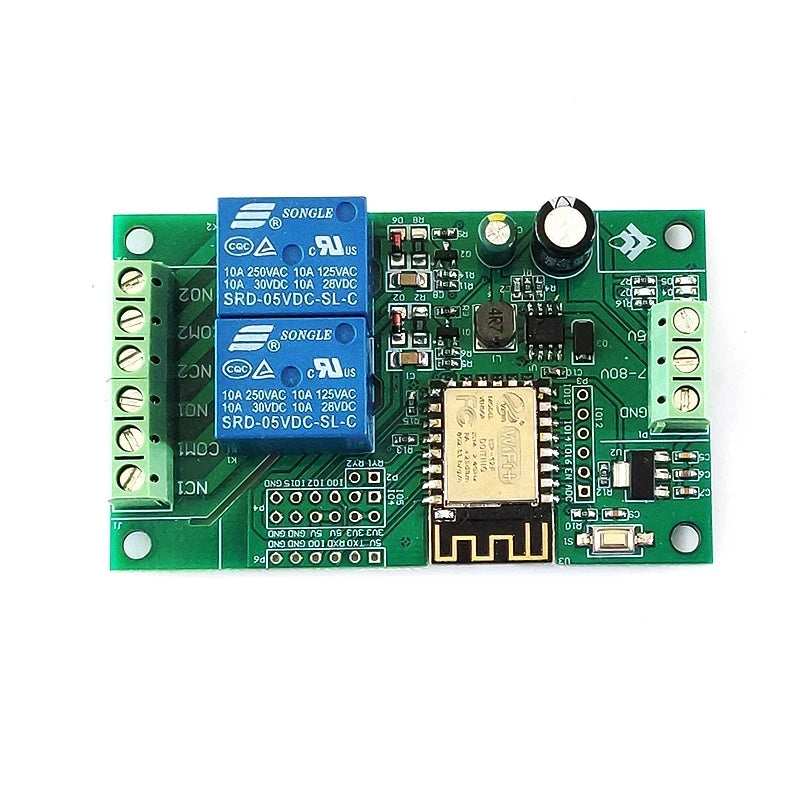 Custom 5V/8-80V ESP8266 WIFI dual relay module ESP-12F development board Manufacturer