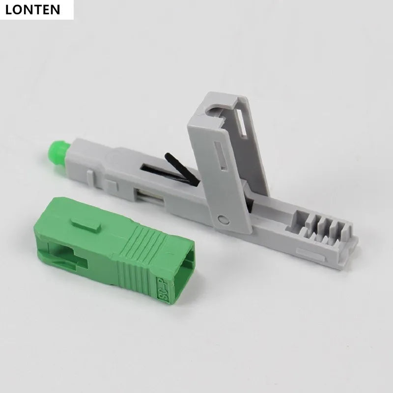 Custom 100PCS SC APC-1803 FTTH Optical fibe quick connector SC APC FTTH Fiber Optic Fast Connector SC APC Fiber Assembly connector Manufacturer