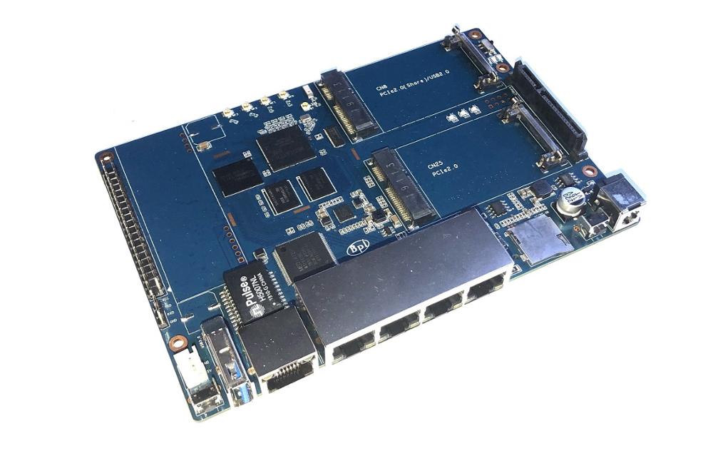 Newest arrive Banana PI BPI R64 MT 7622 Opensource RouterCustom PCB programming pcba relay sim board customize