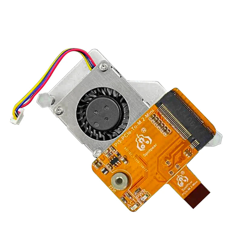 Raspberry Pi 5 PCIe to M.2 NVMe SSD Mini One-Body Extension Board HAT with Integrated-FPC & Differential Matching Design