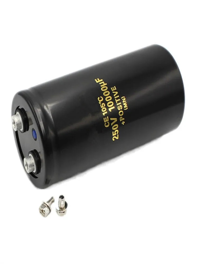 Custom 1/PCS 250V10000UF 63.5*130MM 10000UF 250V Bolt/Screw Foot Audio Filter Electrolytic Capacitor Manufacturer
