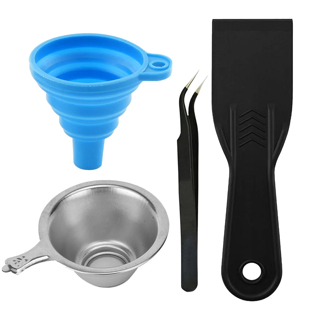 Custom 3D Printer parts Silicon Funnel+Metal UV Resin Filter Cup+tweezers+SLA Resin Special Tool Shovel for Photon DLP Parts Manufacturer