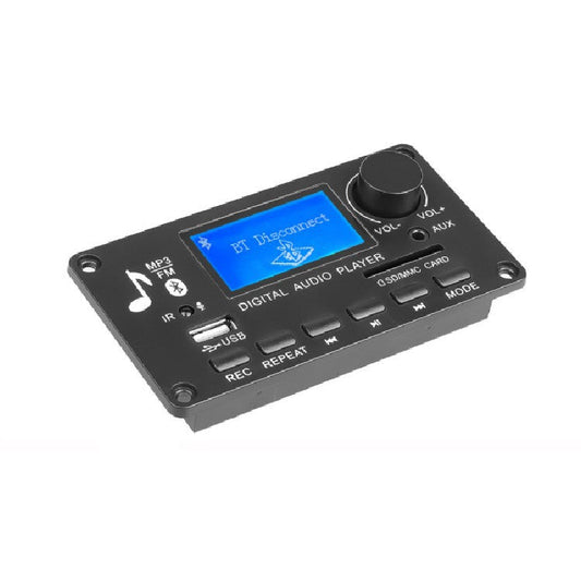 Custom FM MP3 Player Digital Audio Decoder Board Receiver Stereo DIY Speaker USB Recording LCD Lyrics 12V car amplifier pcb assembly
