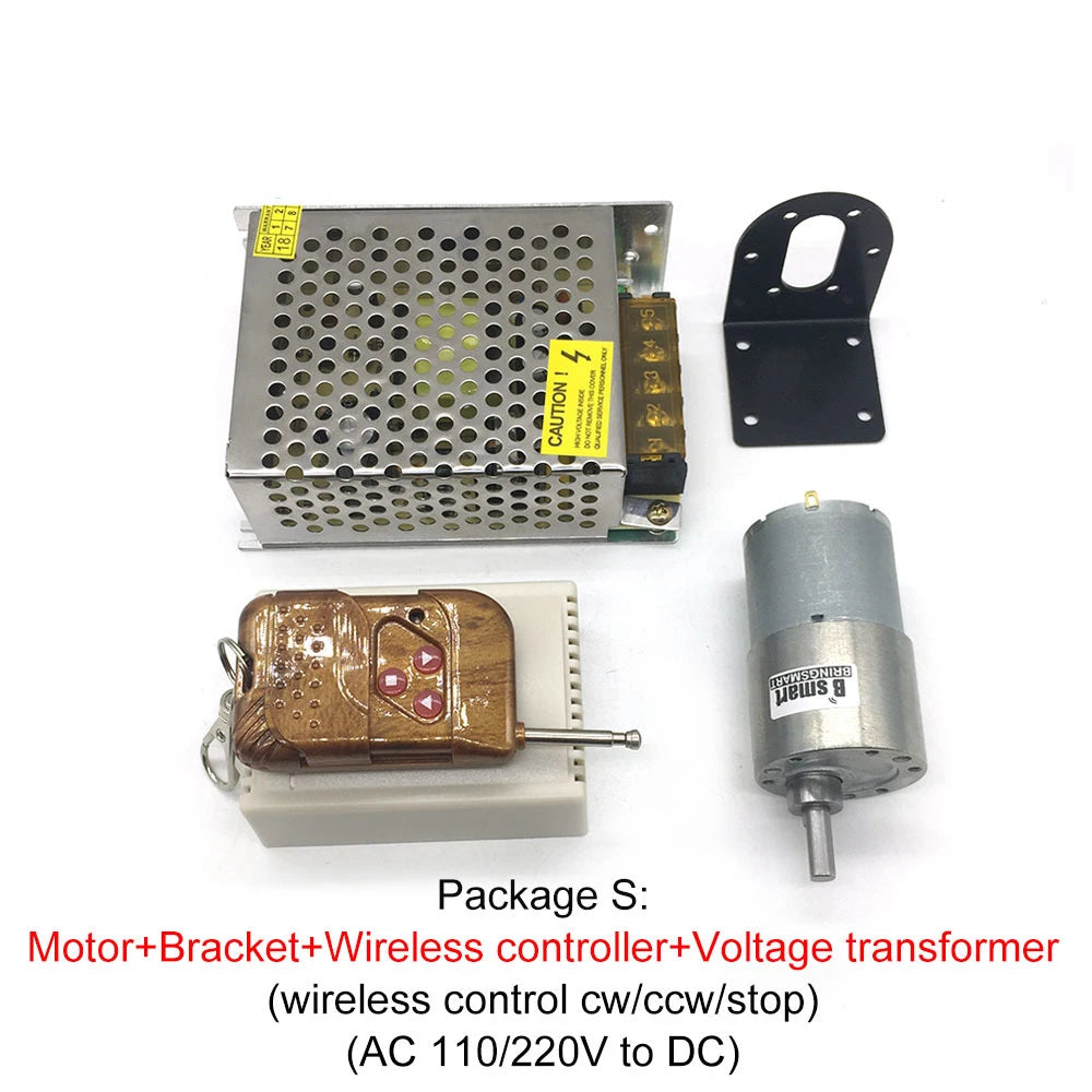 Custom Micro Motor 12V DC 24V Reversed 7-1600RPM Gearbox Speed Control Gears Metal Mini Electric Smart DIY Motor JGB37-3530 Manufacturer