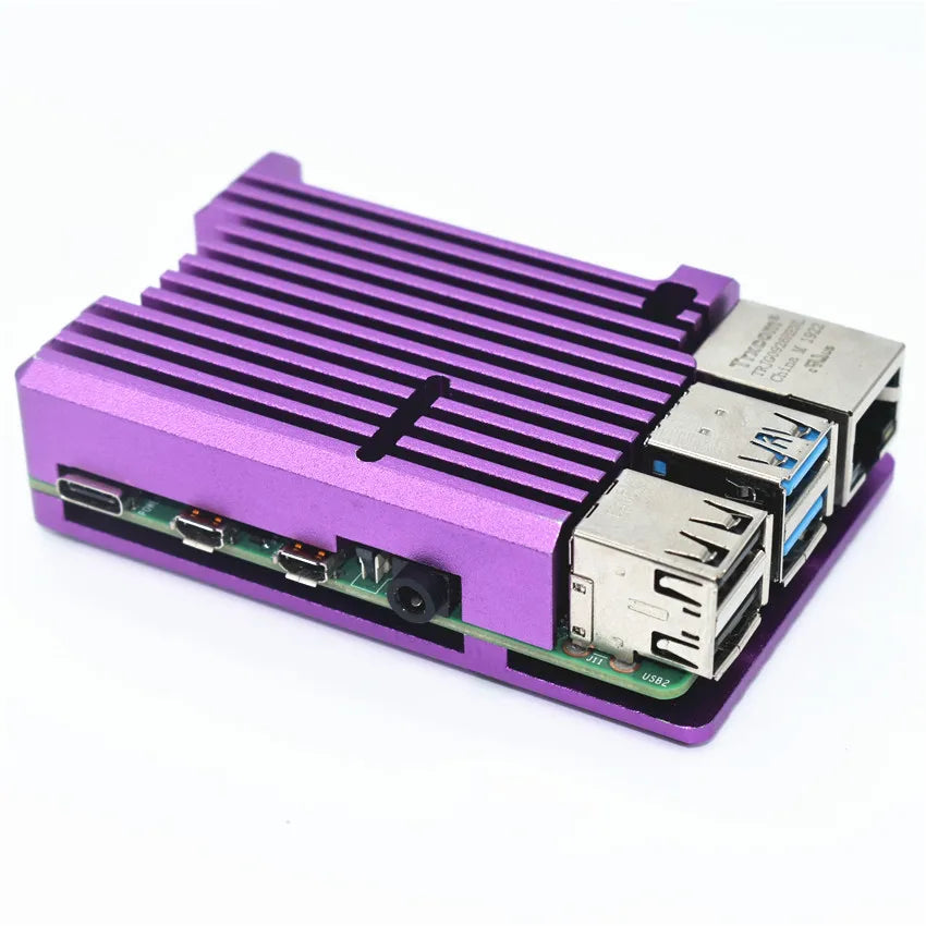 Custom LONTEN Aluminum Raspberry pi case Passive and dual fan cooling Raspberry Pi 4 Case Manufacturer