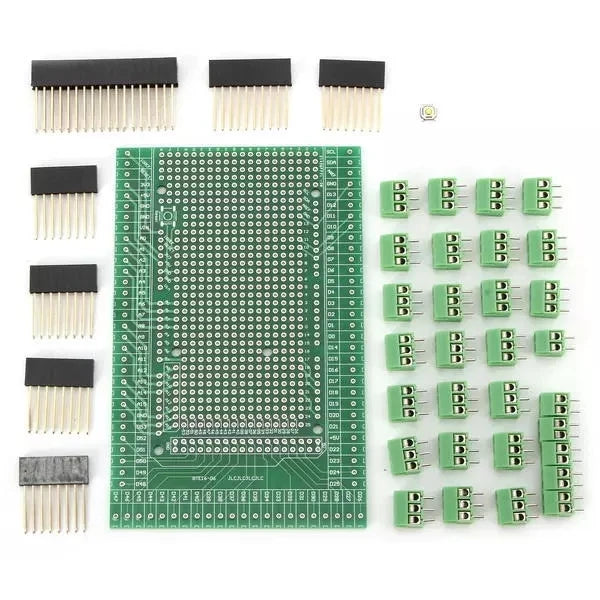 Custom 1 set MEGA-2560 PCB Prototype Screw Terminal Terminal Block Shield Module Block Shield Board Kit Breakout Board Manufacturer