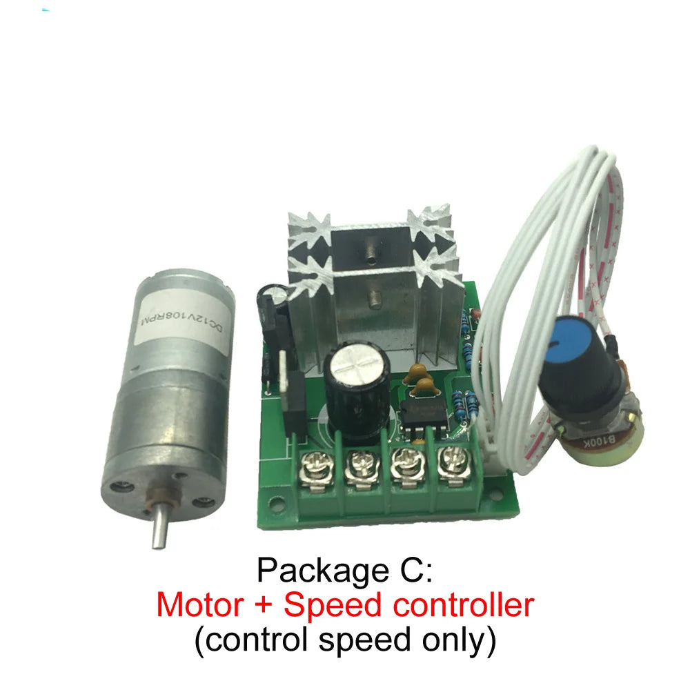 Custom 6-24V DC Gear Motor Low Speed  Electric Motor 7.5-1931RPM With Reversible Gearbox For Smart Car Mini Tools JGA25-370 Manufacturer