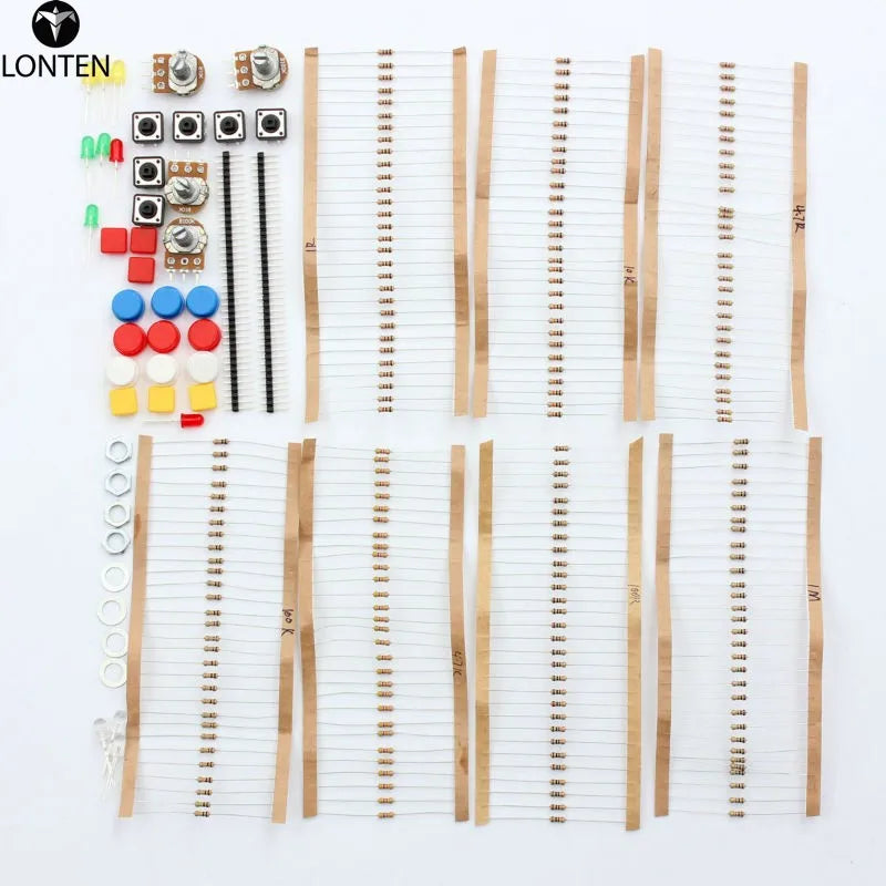 Custom Lonten Electronic Parts kit accessories Resistors Switch Button Kit B10k Rotary Potentiometer Manufacturer