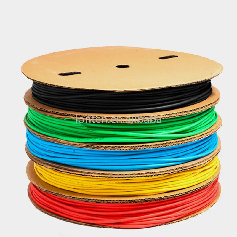 Custom Custom 5 meters 2:1 Black Clear Red White Yellow Green Blue 1mm 2mm 3mm 4mm 5mm 6mm Heat Shrink Heatshrink Tubing Tube Wire Manufacturer