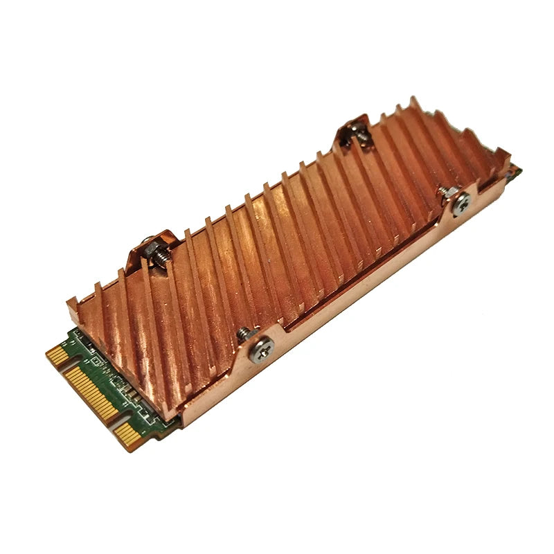 Custom Pure Copper Dustproof Heatsink Cooler Heat Sink Cooling Metal Sheet Thermal Pad for M.2 NGFF 2280 PCI-E NVME SSD Manufacturer