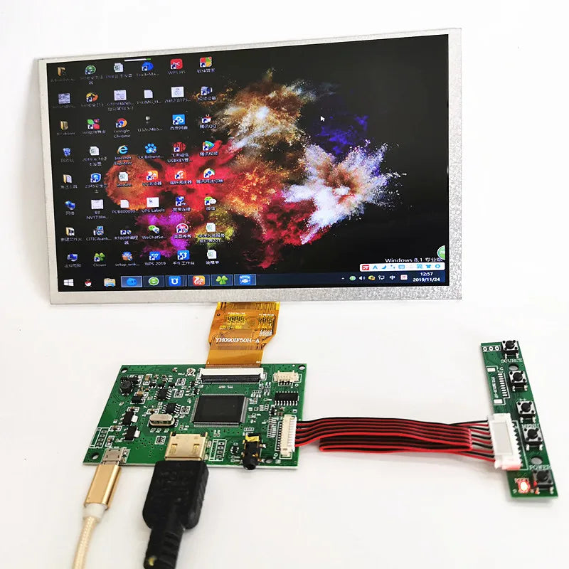 Custom 9 inch LCD panel+9 inch LCD display module resolution 1024 * 600 DYI kits for Raspberry Pi 3B 2 Car LCD module Manufacturer