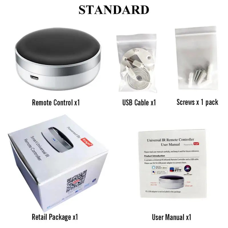 Custom New Tuya App Universal IR Smart Remote Controller WiFi+Infrared Home Control Hub 360 Degrees Google Assistant For Alexa IFTTT Manufacturer