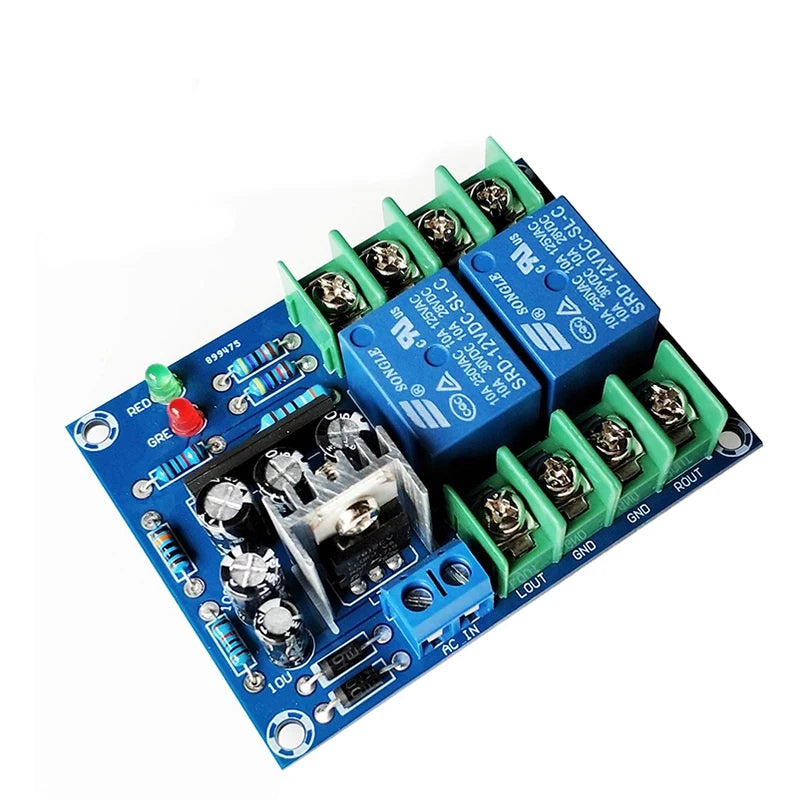 Custom AC 12-18V 2ch 2 way Power amplifier audio speaker protection board high power protector Double Relay with Boot Delay 10A Manufacturer