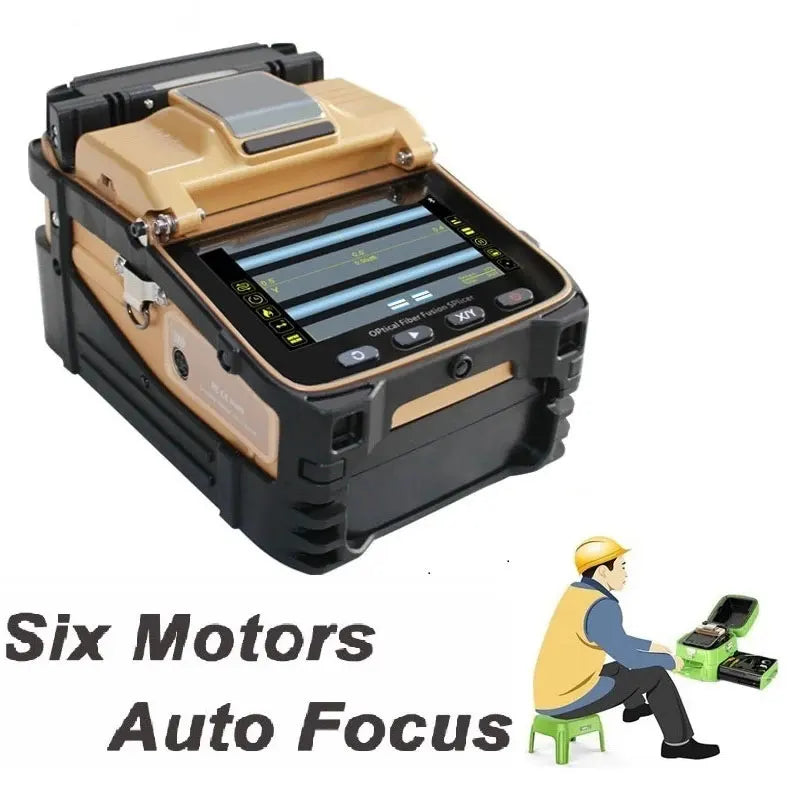 Custom AI-8C Signal Fire Automatic Optical Fiber Fusion Splicer  FTTH Optic Fiber Welding Splicing Machine AI-8C Manufacturer