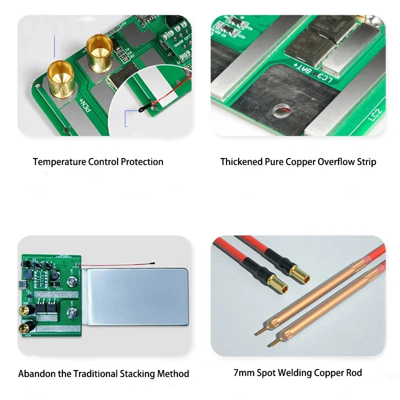 Custom Digital 70 Gears Adjustable Spot-welding Machine with 2.4A Fast-recharge Intelligent  Function OLED Color Display Spot Welder Manufacturer