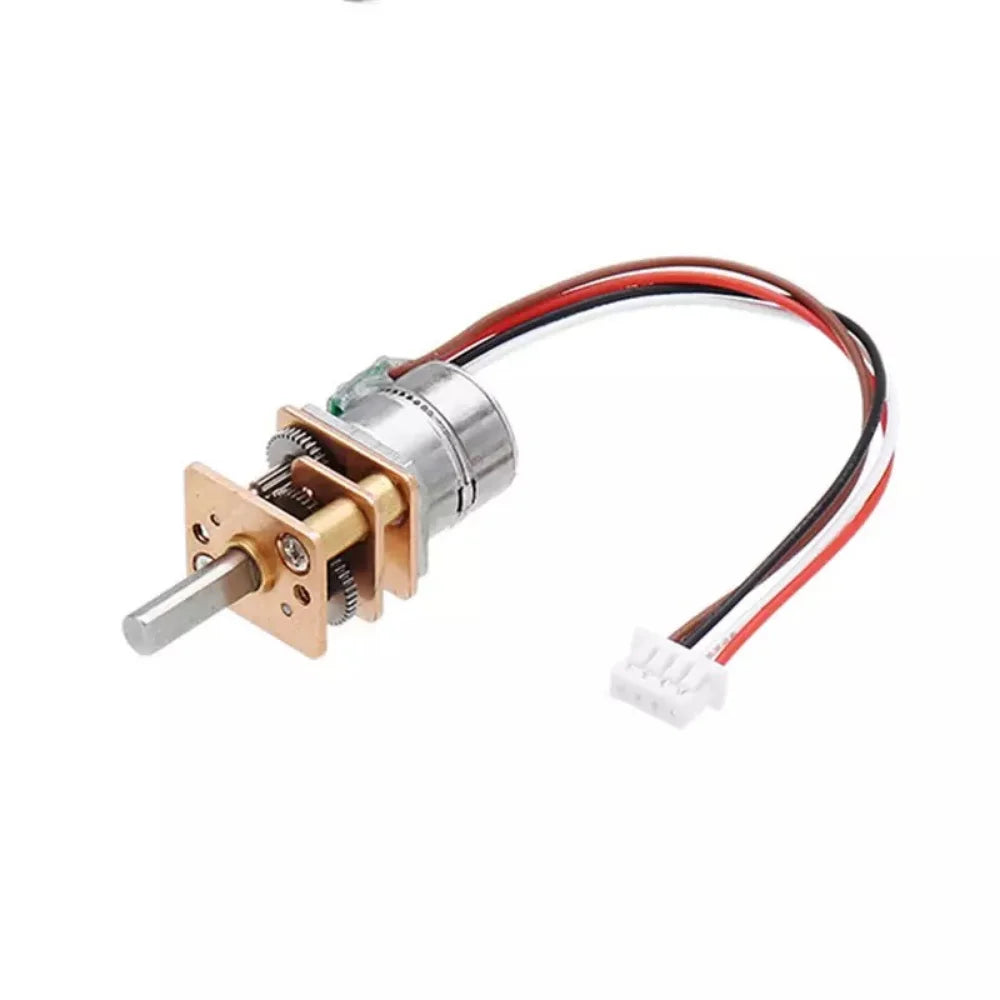 Custom GM12-10 Precision Mini 10mm 2-phase 4-wire Gear Stepper Motor Full Metal Gearbox Reduction Ratio 20:1/ 50:1/ 100:1/ 150:1/ 298:1 Manufacturer
