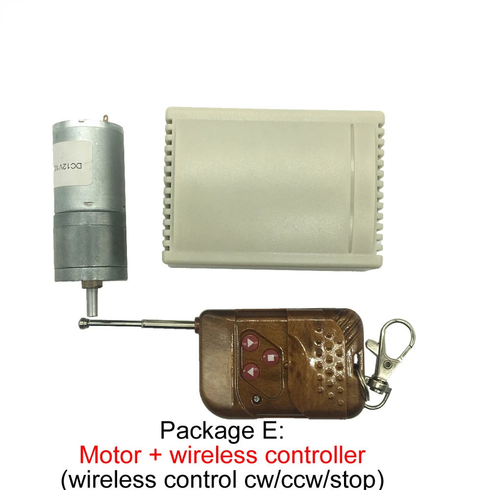 Custom Bringsmart DC Gear  Motor 6V 24V With Reversible Gearbox 7.5-1931RPM Electric Motor For Smart Part Car Mini Tools JGA25-370 Manufacturer