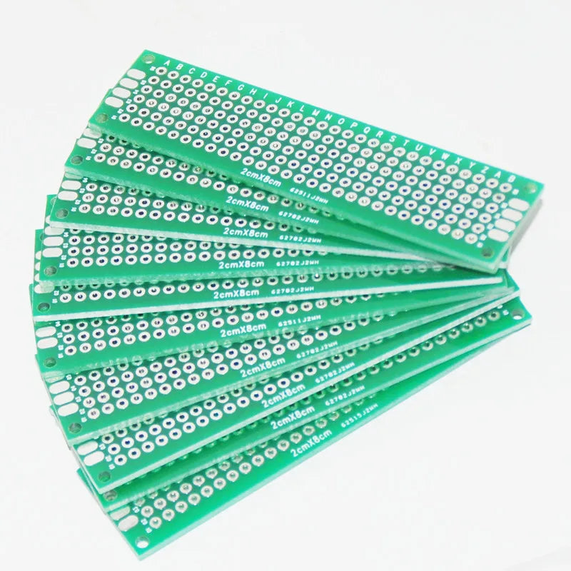 Custom PCB Prototype PCB Board Circuit Board Protoboard PCB Price Universal Stripboard Prototyping Veroboard 2 X 8 Double Side Manufacturer