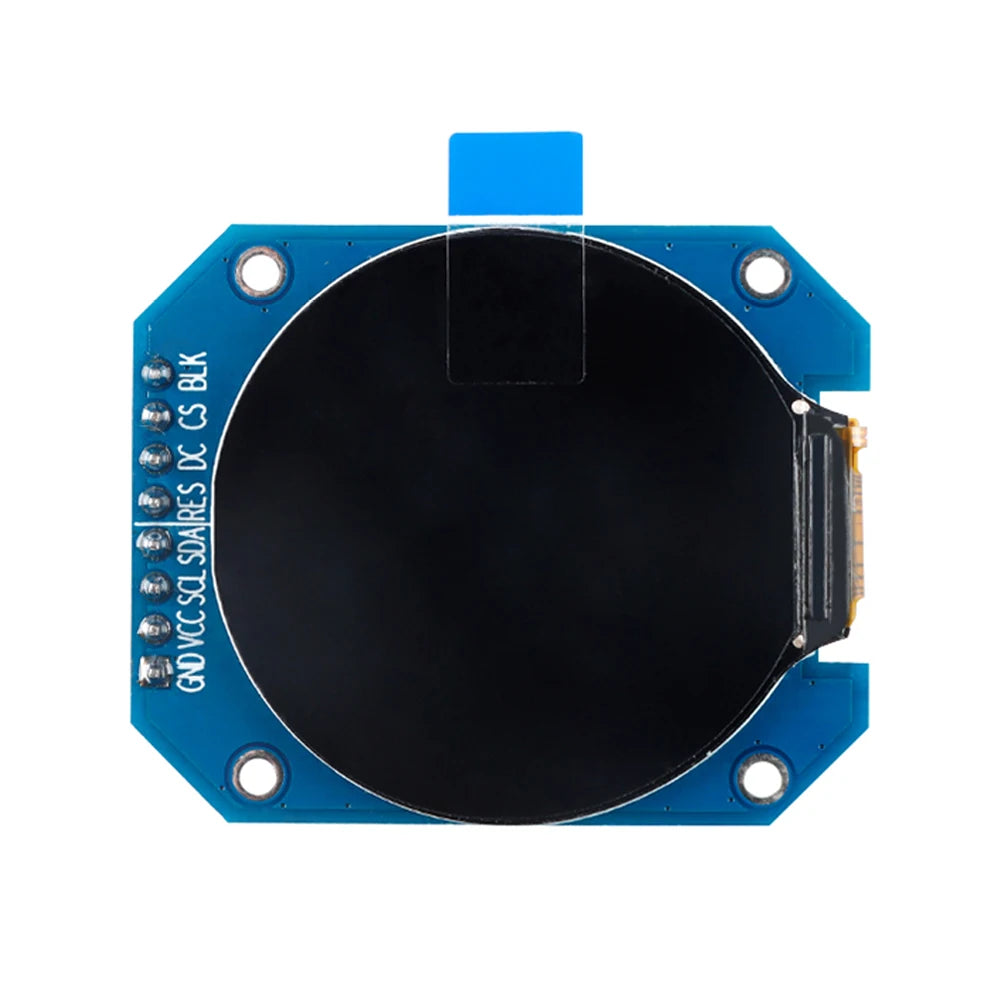 Custom 1.28 inch round TFT LCD screen display 128*128  RGB screen SPI interface GC9A01 driver 32.4mm 8Pin Manufacturer