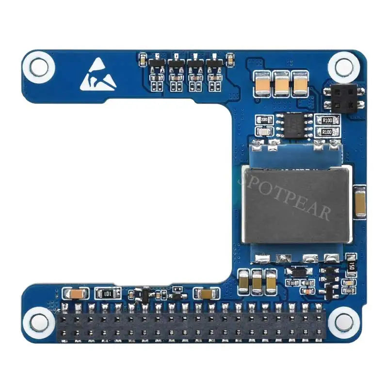 Custom Raspberry Pi 5 PoE MINI HAT (H) 5V/5A Power Over RJ45 Ethernet 802.3af/at Module Waveshare