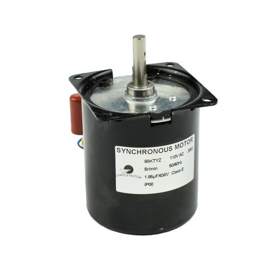 Custom  Permanent Magnet Synchronous Gear Motor 68KTYZ 110V 5RPM 70Kgf.cm Big Torque Barbecue Electric Motor Manufacturer