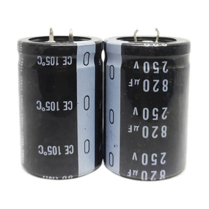 Custom 2 pcs/lot high quality 250V820UF 30X35 35X35MM aluminum electrolytic capacitors 250V820UF 30X35 35X35MM Manufacturer