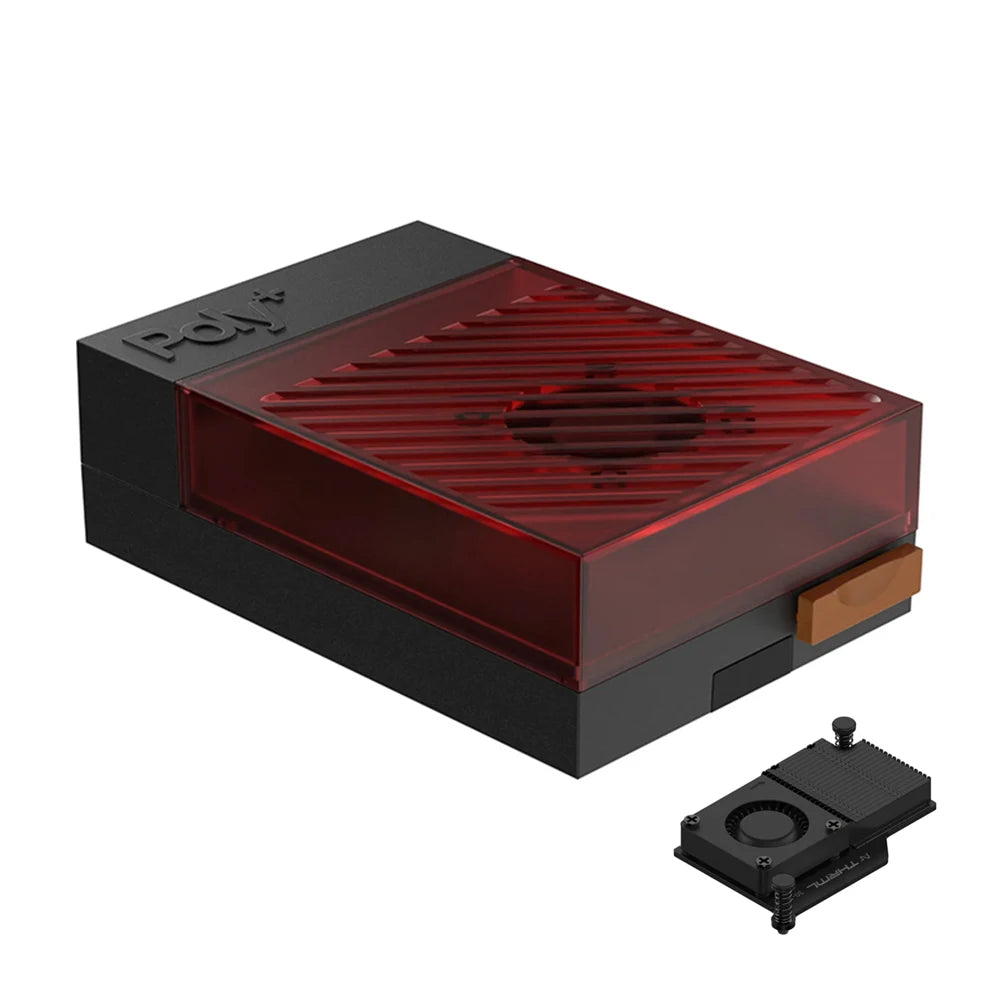Argon Poly 5 Aluminum Alloy Case Passive Cooling Fan with Radiator Protection Box Optional for Raspberry Pi 5