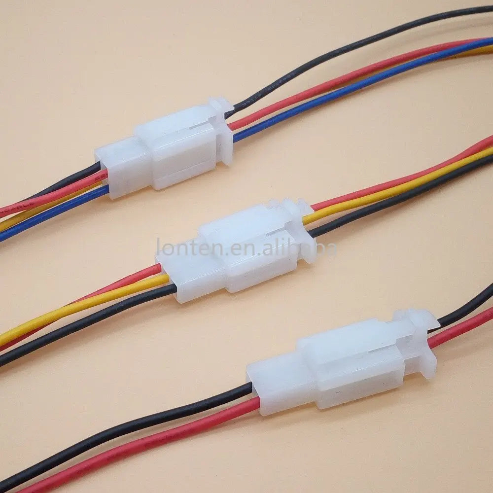 Custom 5set 2.8mm 2/3/4 Pin Male Female Plug Car Terminal Wire Connector Block Socket Terminal wire Length 15cm Manufacturer