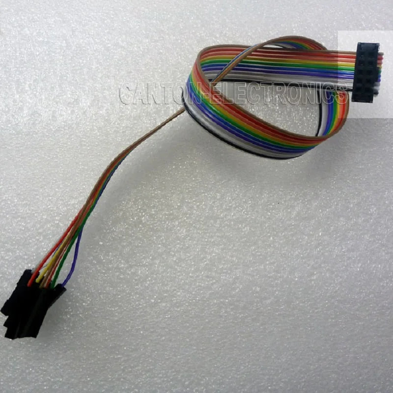 Custom OEM JTAG IDC ISP Wire 2*5 to 10*1 Pin Cable FC-10P 2.54mm for  Logic Analyzer Xilinx Altera Lattice FPGA CPLD USB Programmer Manufacturer