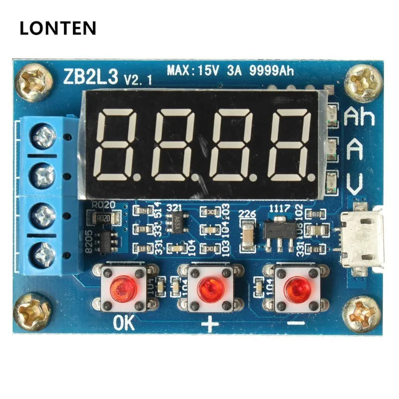 Custom Ru 94v0 Double Layer Bare PCB Printed Circuit Board in FR4 ZB2L3 Battery Capacity Tester External Load Discharge Type Module Manufacturer